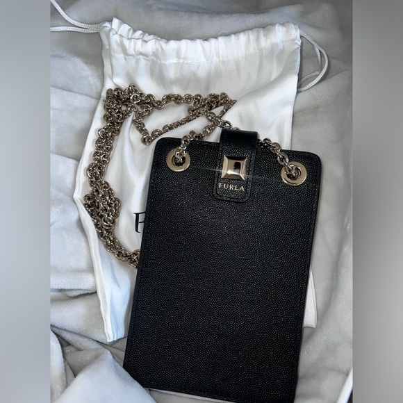 ⭐️FURLA mini crossbody Luxury Bag Like New Genuine Leather,DustBag & Bag ⭐️ - Picture 11 of 17